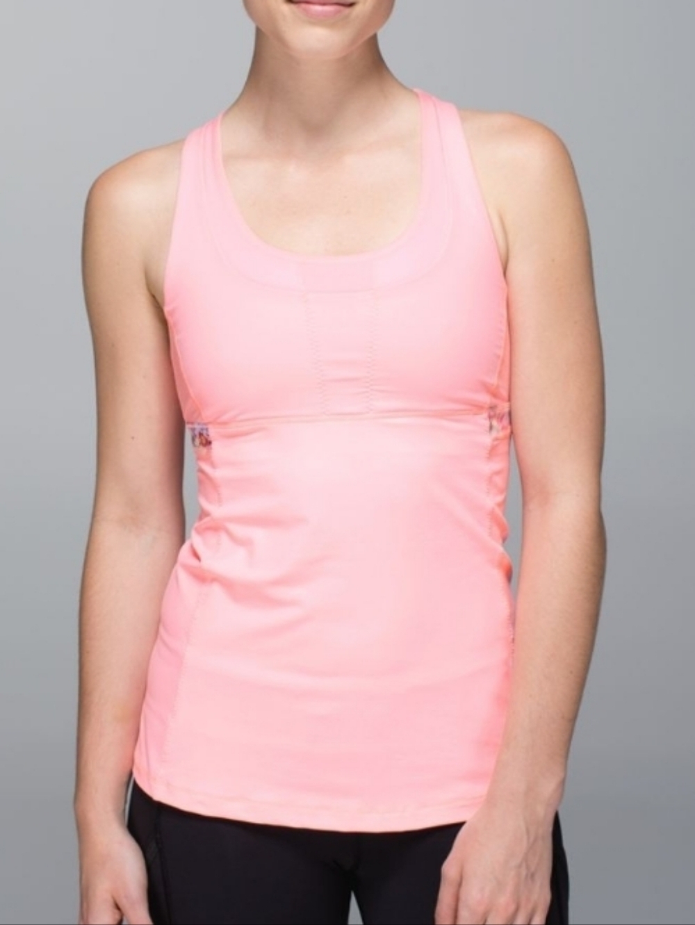 Lululemon Stuff Your Bra Tank Top II Baby Pink Coral Size 8 Fits Medium Workout
